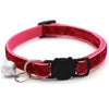 Adjustable Colorful Cat Collar with Bell for Pets
